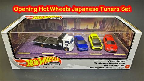 Opening Hot Wheels Japanese Tuners Set Nissan Sentra SE R Honda