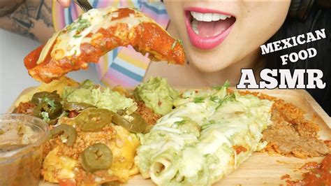 Asmr Authentic Mexican Food Enchiladas Fully Loaded Nachos Cheese Eating Sounds Sas Asmr