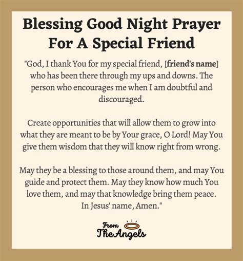 Good Night Prayers For A Friend Blessed Peaceful Night