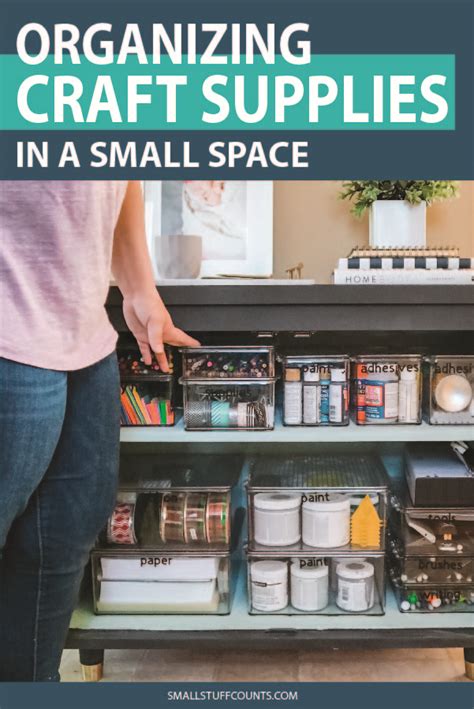 Organizing Craft Supplies In A Small Space Small Stuff Counts