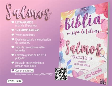 Biblia En Sopa De Letras SALMOS VERSOS SELECTOS VOLUMEN 1