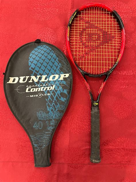 Rare Vintage Tennis Racket Dunlop Tactical Control Mid Plus Vibrotec