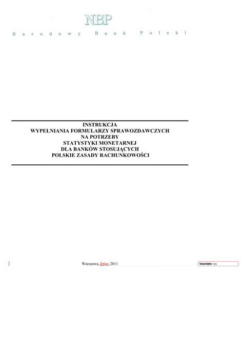 Pdf Instrukcja Wype Niania Formularzy Instrukcja Wype Niania