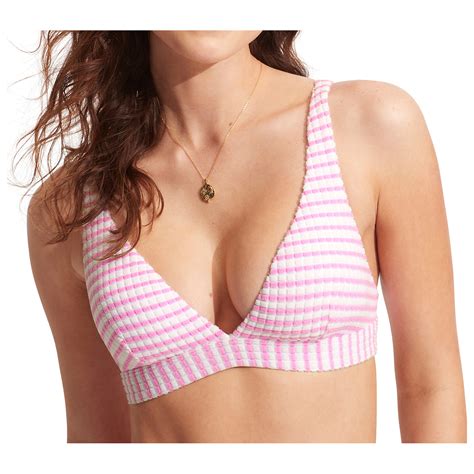 Seafolly Sorrentostripe Longline Tri Bra Bikini Top Damen Online