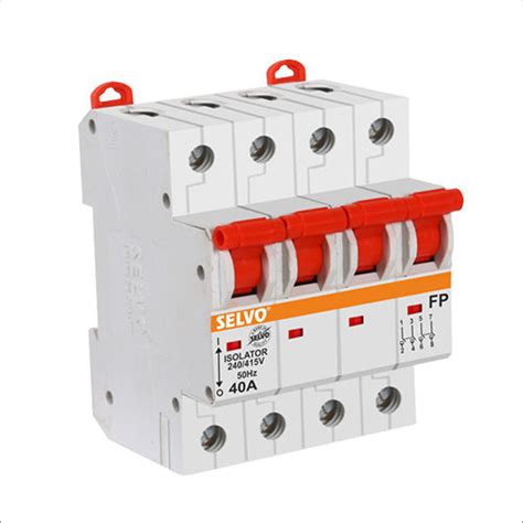 Double Pole Mcb Isolator At Best Price In Noida Selvo Electricals