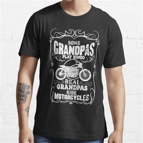 Some Grandpas Play Bingo Real Grandpas Ride Motorcycles T Shirt For