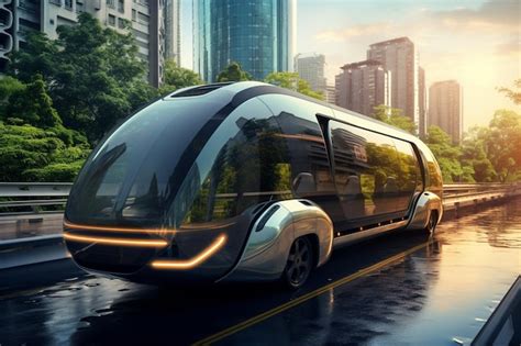 Concepto Del Futuro De La Movilidad Y El Transporte Sostenible Foto Premium