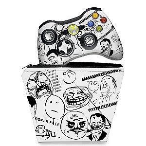 Kit Capa Case E Skin Xbox Controle Minecraft Pop Arte Skins