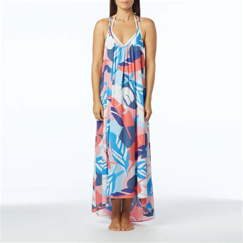 Vince Camuto Racerback Maxi Dress Cover Up Rainforest