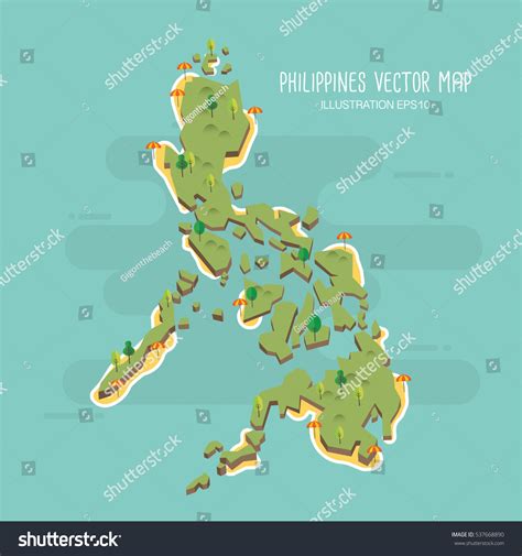 Mapa Vectorial De Filipinas Vector De Stock Libre De Regal As