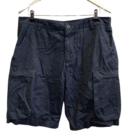 Nike Mens Size W34 Cargo Shorts Navy Blue S