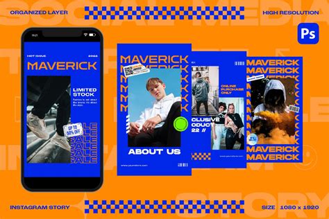 Maverick Instagram Template Design Graphic by Nuance Creative ...