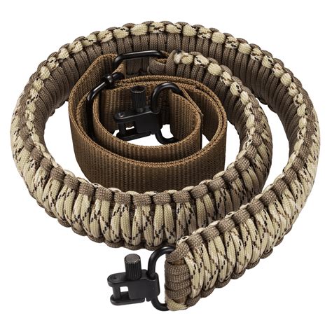 CVLIFE Rifle Sling 550 Paracord Sling 2 Point Sling With Tri Lock