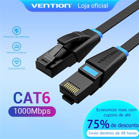 Vention Cabo De Rede Cat6 Lan Cabo Ethernet Cabo Plana 1000Mbps Utp