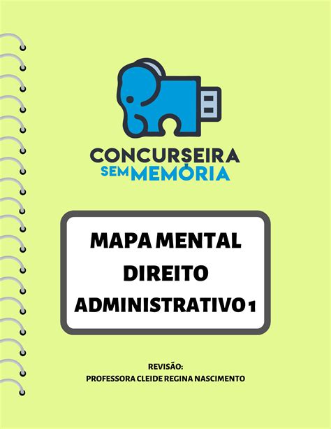 Mapa Mental Direito Administrativo Concurseira Sem Mem Ria