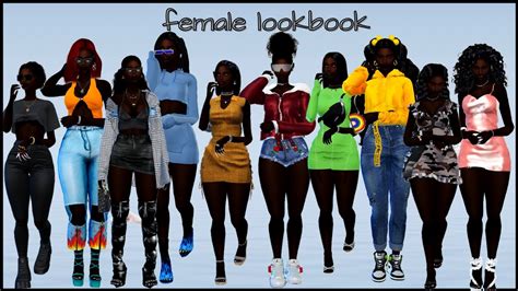 Female Lookbook Cc Links Sims 4 Youtube