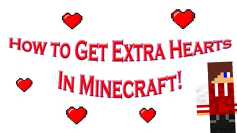 How To Get Extra Hearts In Minecraft Youtube