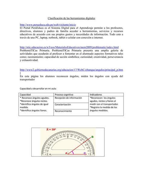 Clasificaci N De Las Herramientas Digitales Pdf