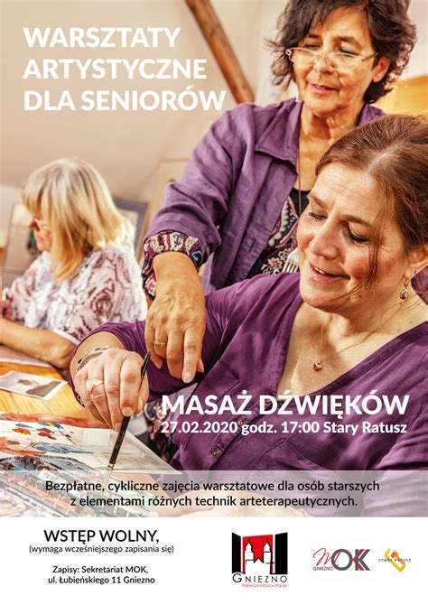 Warsztaty artystyczne dla seniorów MOK GNIEZNO