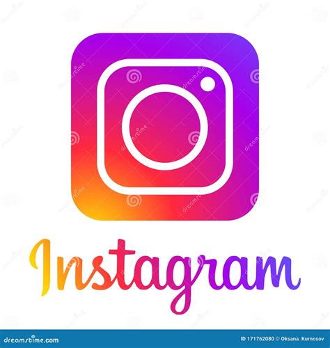 Standard Logo Of The Social Network Instagram With The Inscription