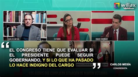 Mesía El Congreso tiene que avaluar si el presidente puede seguir