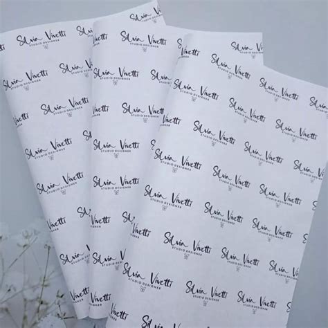 Papel Seda Personalizado 50x20cm 100 Lacres Elo7