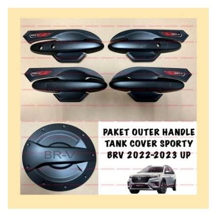 Jual Paket Outer Handle Tank Cover Honda BRV 2022 2023 UP Hitam