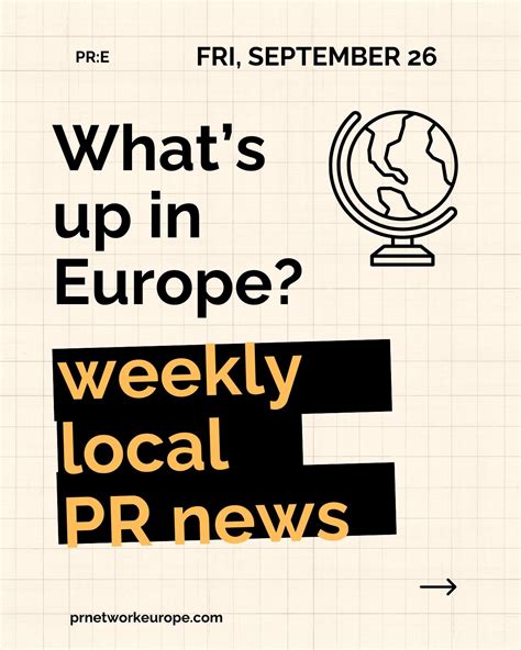 This week cultural highlights from across Europe! www.prnetworkeurope