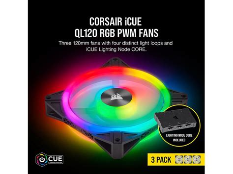 Corsair Ql Series Icue Ql Rgb Mm Rgb Led Fan Triple Pack With