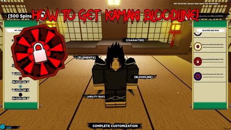 How To Get Kamaki Bloodline Shindo Life Roblox Youtube