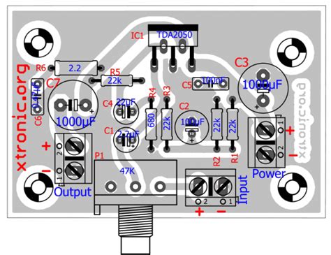 Tda Power Amplifier Circuit Diagram Amplifier Circuit Tda Di