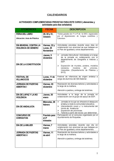 Actividades Complementarias Y Extraescolares Calameo Downloader