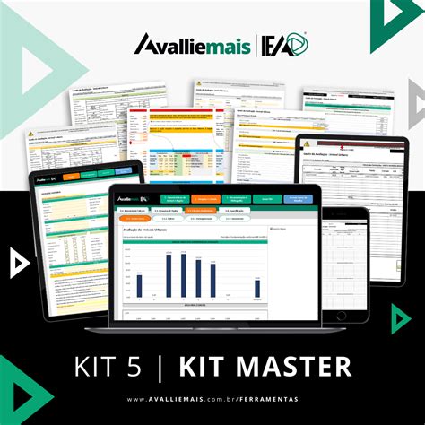 Kit 5 Kit Master de Ferramentas para Avaliação de Imóveis Urbanos e