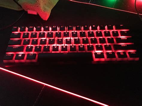 Razer Huntsman Mini W Hyper X Pudding Keycaps Rrazer