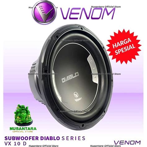 Jual VENOM DIABLO SUBWOOFER VX 10 D SINGLE VOICE COIL 10 Inch VX10D