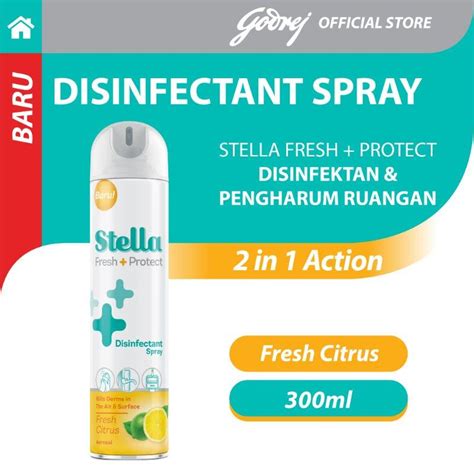 Jual Stella Aerosol Fresh Protect Disinfectant Spray Fresh Citrus