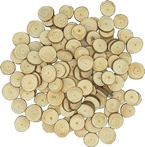 Amazon Pcs Unfinished Natural Wood Slices About Diy