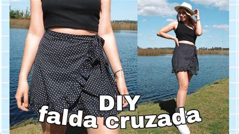 Diy Falda Cruzada Cómo Hacer Una Falda Envolvente Con Volados Paso A Paso Youtube Falda