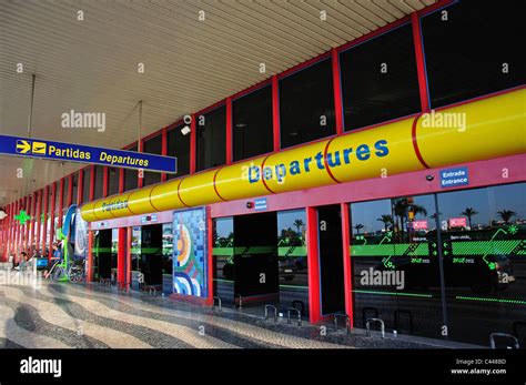 Departure Terminal entrance, Faro Airport, Faro, Faro District, Algarve Region, Portugal Stock ...