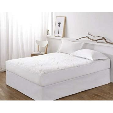 Prot Ge Matelas Deux Personnes Mati Re Bambou Imperm Able