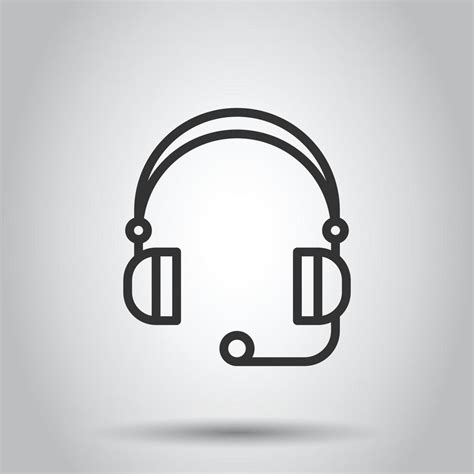 Helpdesk Icon In Flat Style Headphone Vector Illustration On White