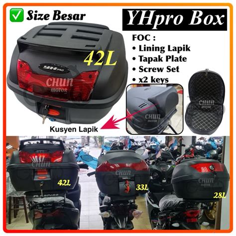 L Box Extra Large Motorcycle Monolock Same Size Givi Box Liter Box