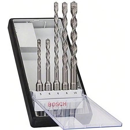 Bosch Accessories 5 pièces Kit de forets SDS plus 7X pour le béton et