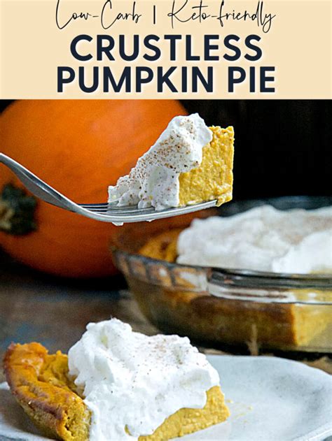 Low Carb Crustless Pumpkin Pie Keto Friendly Simply So Healthy