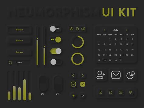 Neumorphism Ui Kit On Behance