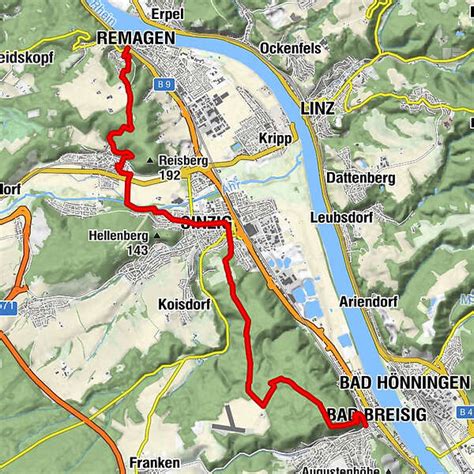 Frosch Wanderung Rhein Burgen Weg Etappe Von Remagen Nach Bad