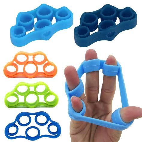 MAYITR 1Pcs Silicone Finger Gripper Strength Trainer Resistance Band