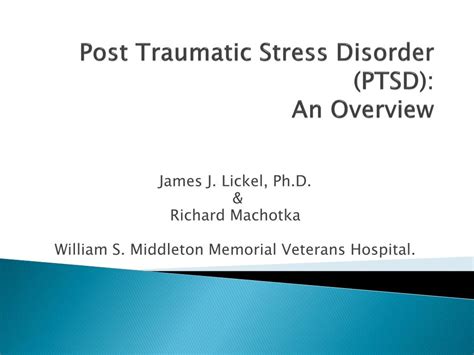 PPT Post Traumatic Stress Disorder PTSD An Overview PowerPoint