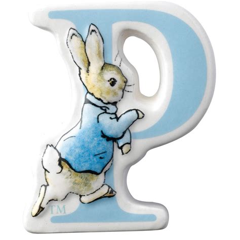 The World Of Beatrix Potter Character Ceramic Alphabet Letter Choice Of