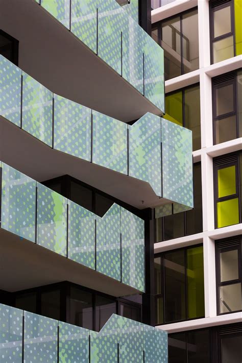 Printed Fritted Glass Balustrades On The Green Square Project By Sjb